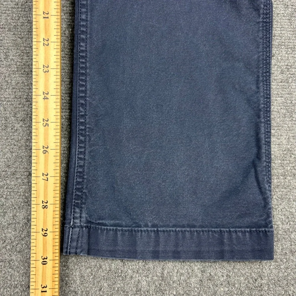 Carhartt Cargo Work Pants Mens 36x32 Blue Rugged Flex Relaxed Fit Canvas Utility